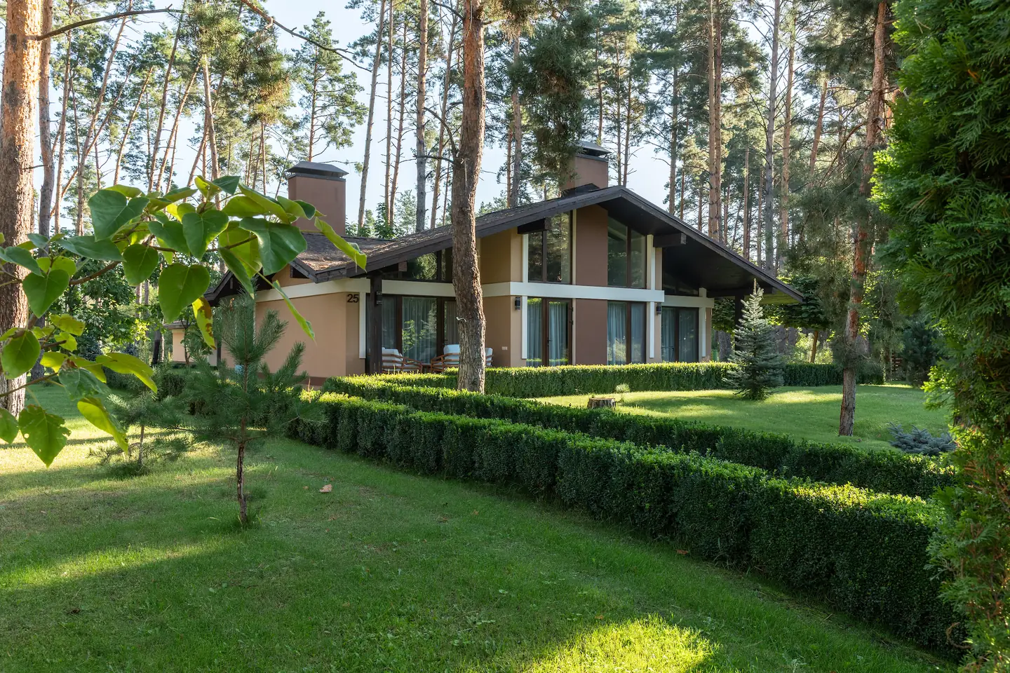Villa Deluxe house among pine trees at Tykhyy Lis